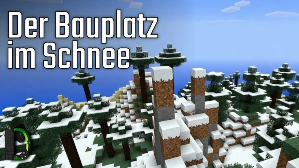 Der Bauplatz im Schnee - Adventskalender 2012 Türchen #1 - Minecraft