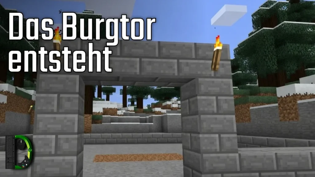Das Burgtor entsteht - Adventskalender 2012 Türchen #4 - Minecraft