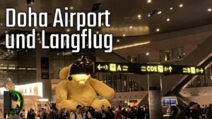 Langflug über Doha - Neuseeland Reisetag 0.6 - Adventskalender 2024 Türchen 3